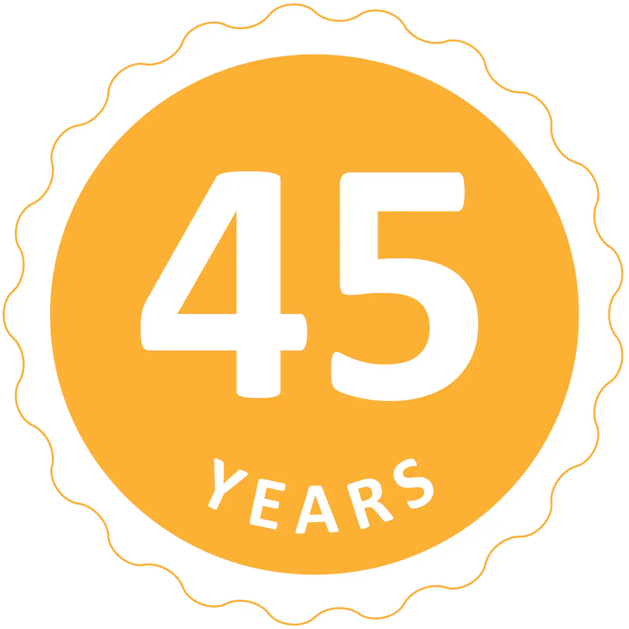 45 years icon